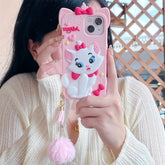 3D Marie Cat Case with Strap for iPhone